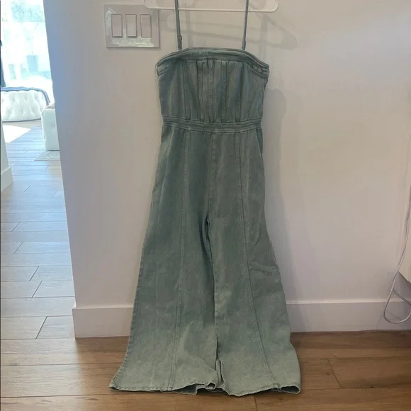 Vici Light Blue Jumpsuit - Picture 3 of 4